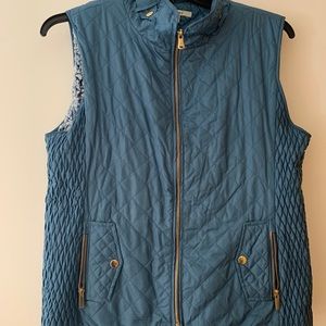 MAKE OFFER! Francesca’s Miami Sherpa Vest blue